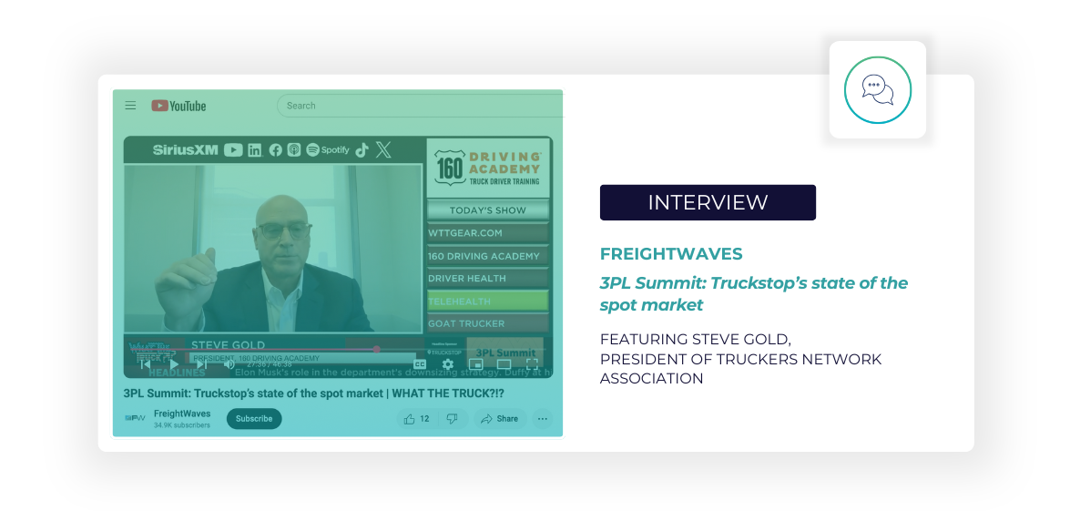Truckers Network Assocation interview on FreightWaves