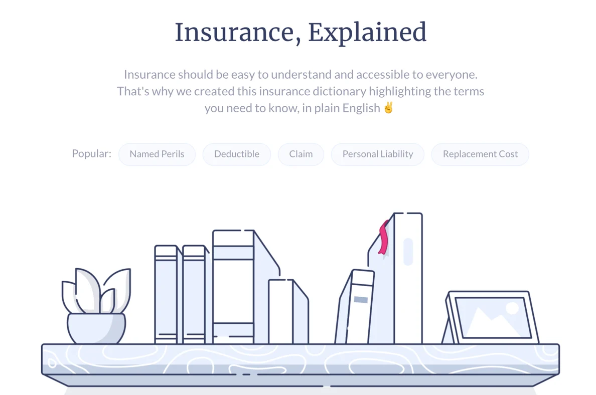 Lemonade Insurance Dictionary